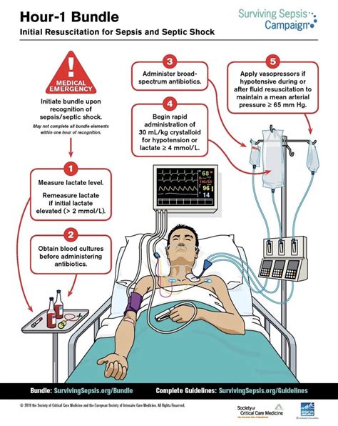 sepsis treatment how long in hospital