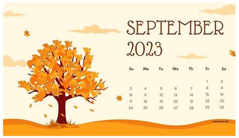 Calendar September 2023 PNG Transparent, Aestetic Calendar September