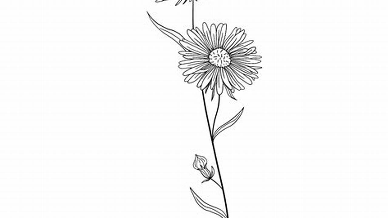 Discover the Enchanting World of September Birth Flower Tattoos in Black and White