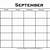 september blank calendar printable