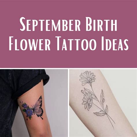 List Of September Flower Tattoo Designs Ideas