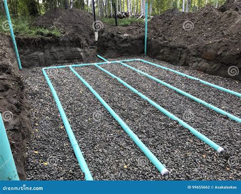 septic leach field installation