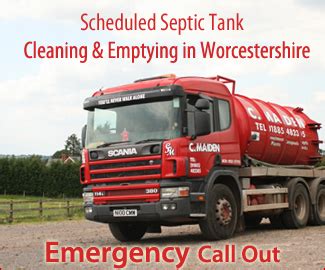 septic tank emptying worcestershire