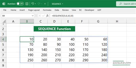 5 Excel Sequence Tips