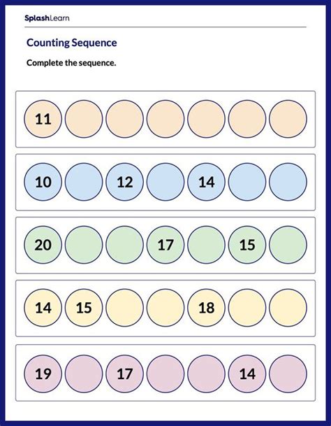 Sequence Math Worksheets