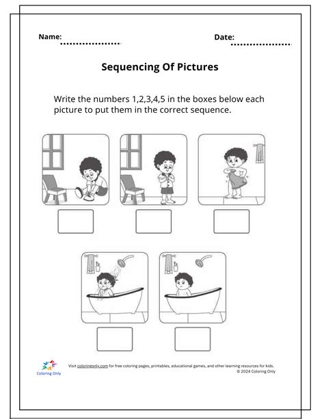 Sequence Printable Worksheets