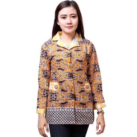 Baju Dinas Model Lengan Baju Kantor Wanita Baju Batik Wanita Atasan