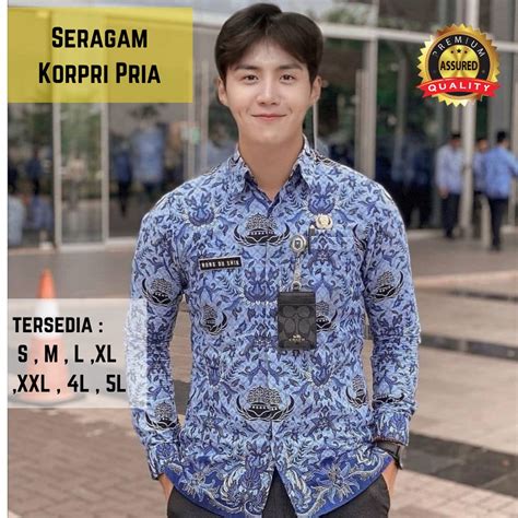 Jual Baju Seragam batik Korpri Katun full lapis di lapak SUKSES celinegreen