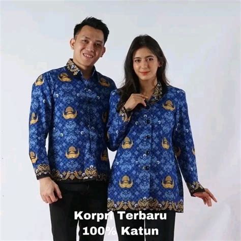 Riuisme Baju Dinas Seragam Batik Wanita KORPRI / Batik Jumbo