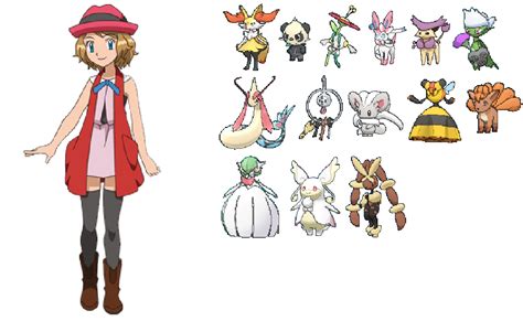 Serena 💝 Pokémon x y Pokemon characters, Pokemon teams, Pokemon