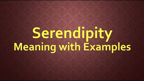 serendipity meaning in bengali