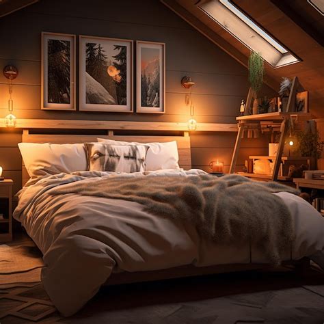 serene lighting in bedroom