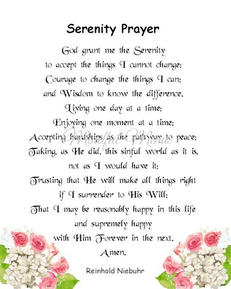 serenity prayer full version