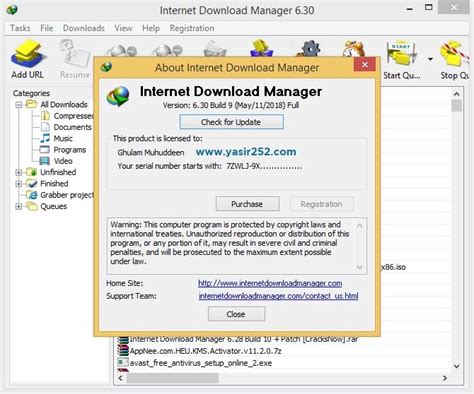 serial key internet download manager