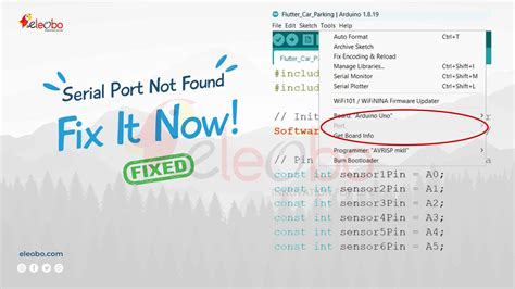 Serial Port Arduino Not Found