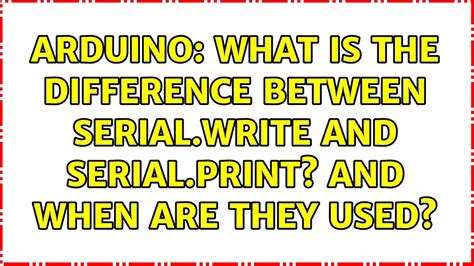 Serial Print Vs Serial Write