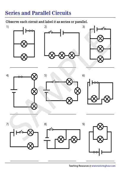 series circuit diagram worksheet