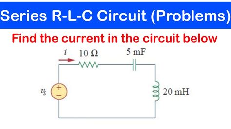 series rlc circuit example problems
