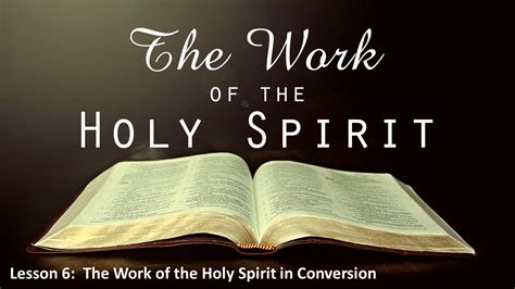 sermon the work of the holy spirit