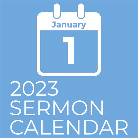 sermons for january 2023