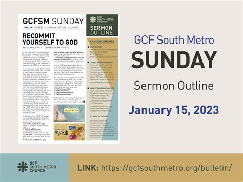 sermons for sunday 15th january 2023