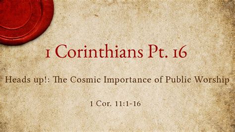 sermons on 1 corinthians 11:2-16