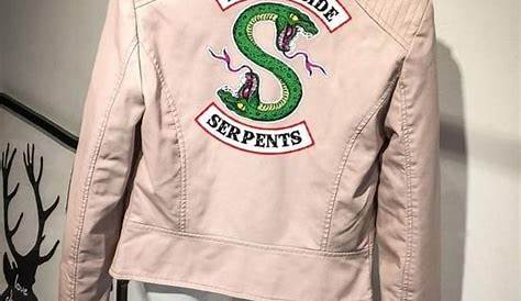 Southside Riverdale Serpent print Pink/Black PU Leather