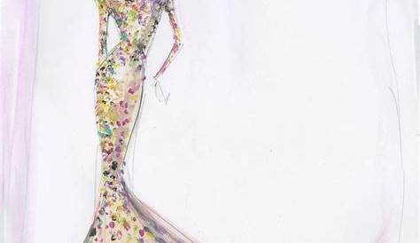Serpentina Gown Sketch Weng & Hec