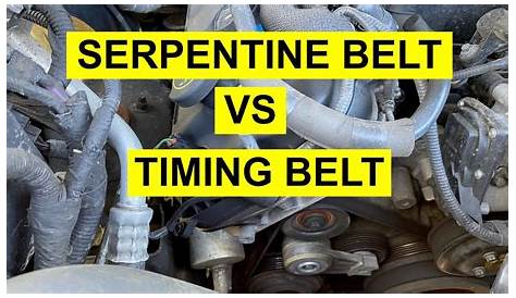 Serpentine Belt Vs Timing Belt Toyota 2005 4Runner Routing And
