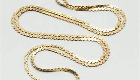 18 1/2" Gold 12k Filled Serpentine Chain 9.4 Grams