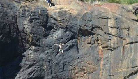 Cliff jumping at serpentine falls and blackwall reach