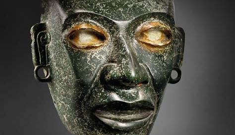 Serpentine Stone Mask Olmec WereJaguar W/Stoetzer Report