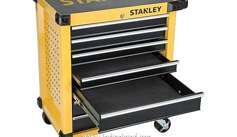 STANLEY Servante d'atelier vide 4 tiroirs métal Capacité