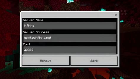 Server Address Example Minecraft