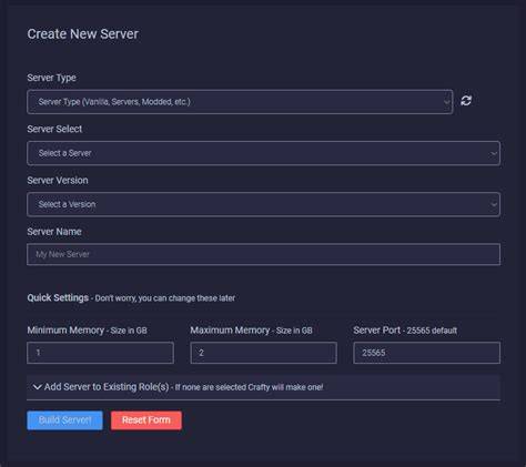 server builder