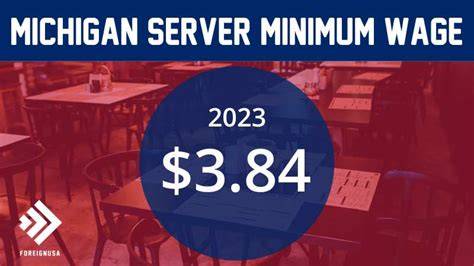 server minimum wage michigan