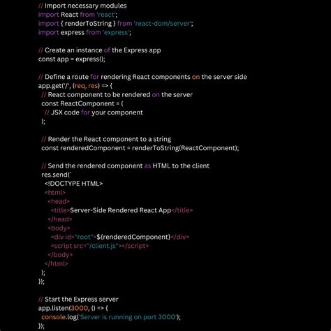 Server Side Code In React Js