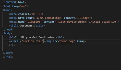 server side image mapping in html