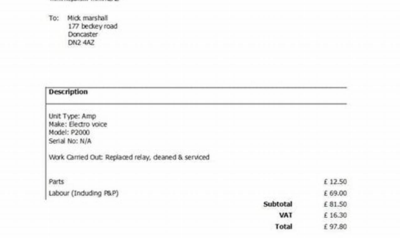 Service Invoice Template: A Guide to Creating Professional Invoices