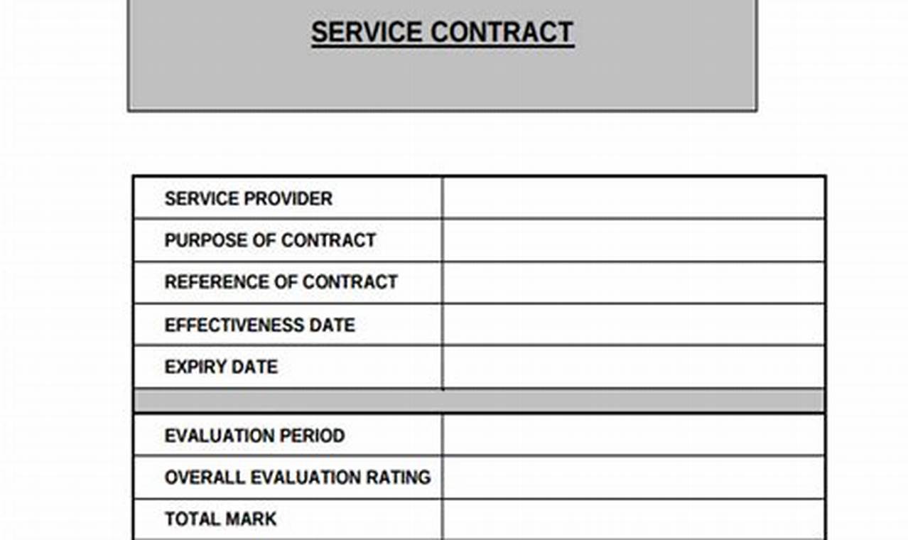 Service Provider Performance Evaluation Template: A Comprehensive Guide