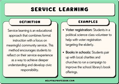 service learning examples for students