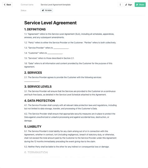 service level agreement opstellen