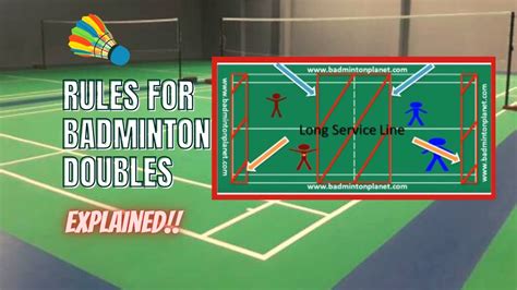 Service Rules Of Badminton Doubles
