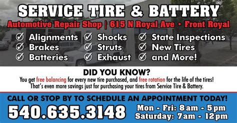Service Tire Battery