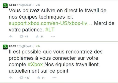 Service Xbox Live Indisponible