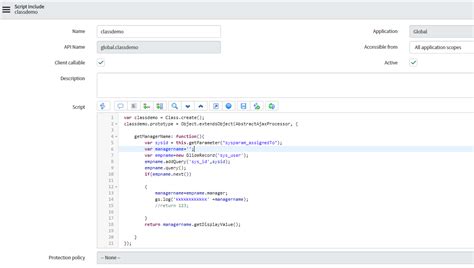 servicenow script include examples