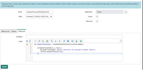 servicenow ui script examples