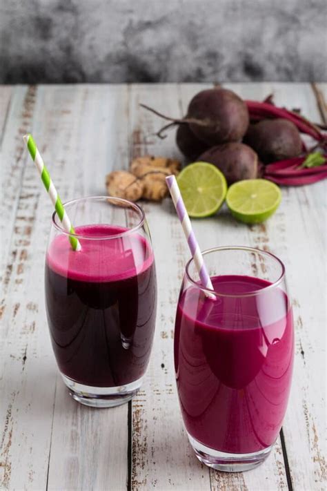 Serving Beetroot Juice with Milk