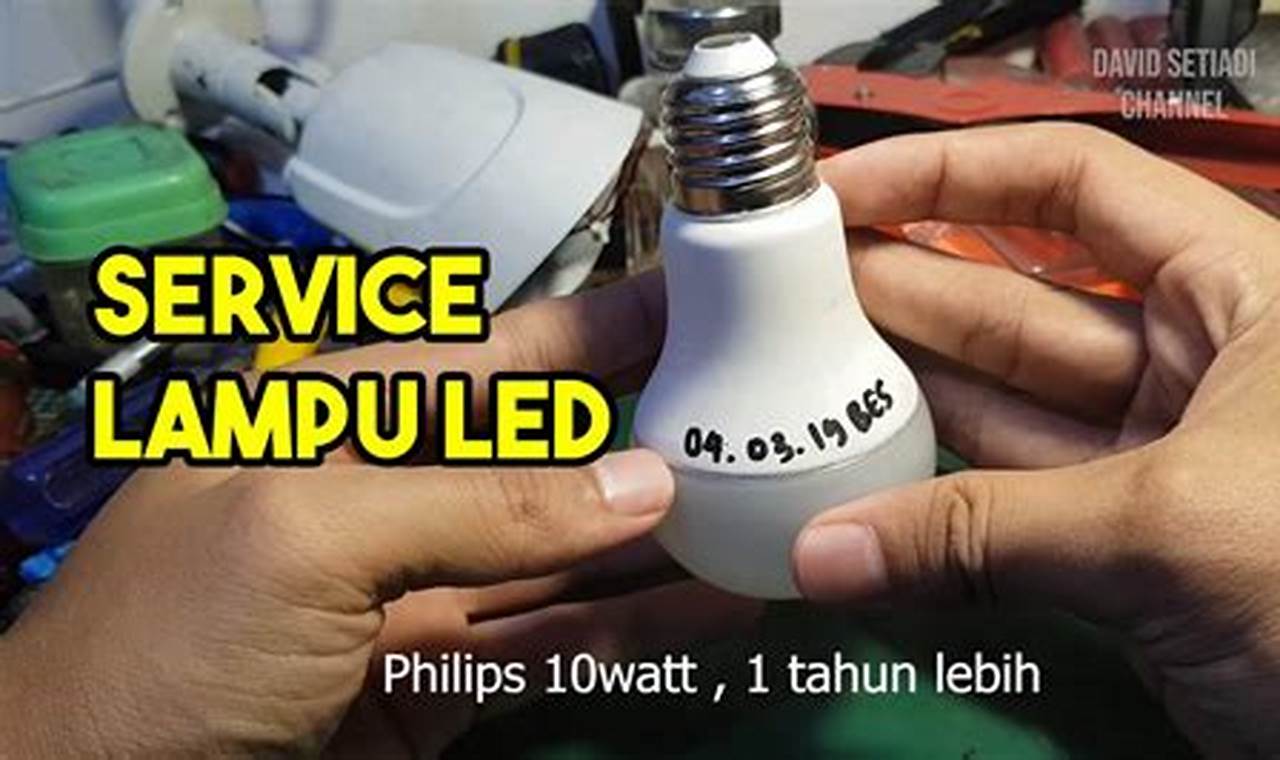servis lampu led motor
