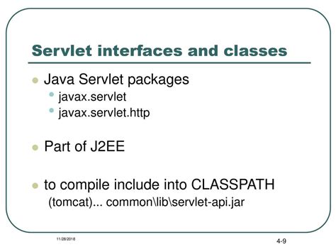 Servlet Interfaces And Classes In Java